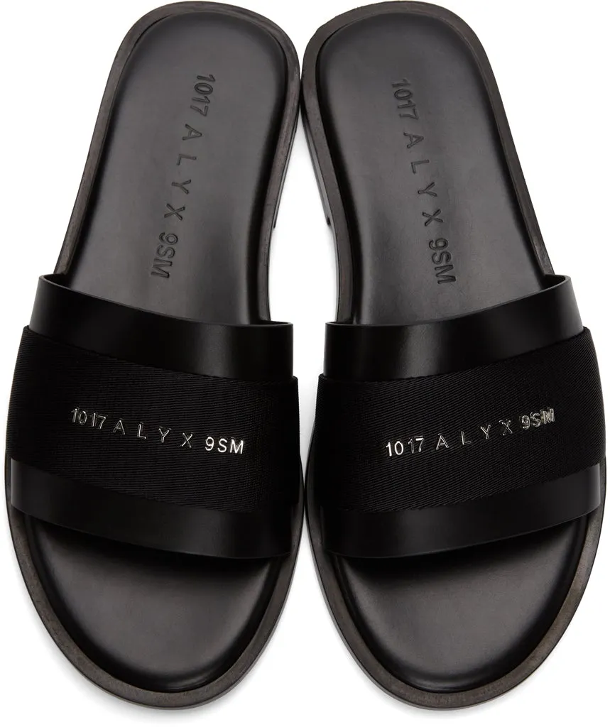 1017 ALYX 9SM Black Logo Sandals