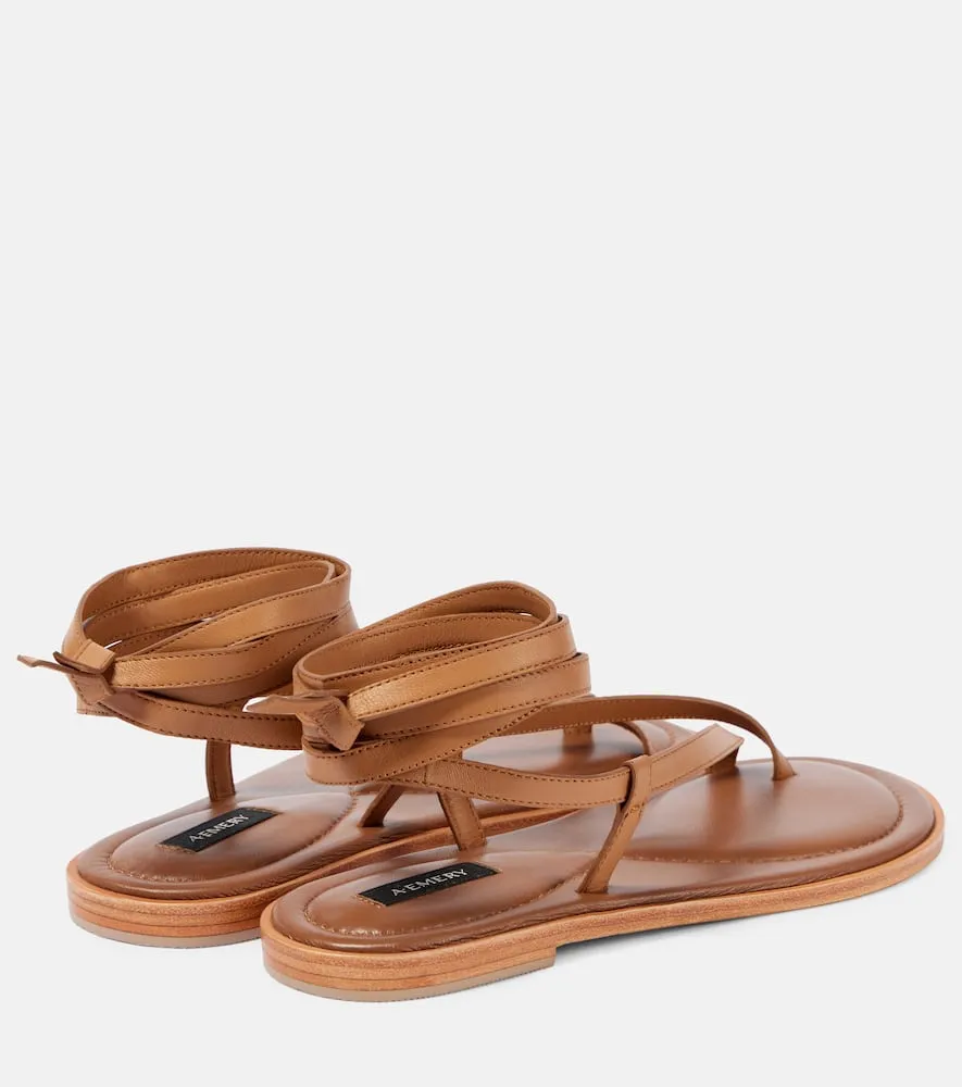 A.Emery Elliot leather thong sandals