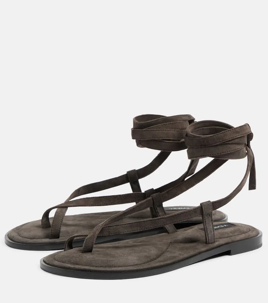 A.Emery Elliot suede thong sandals