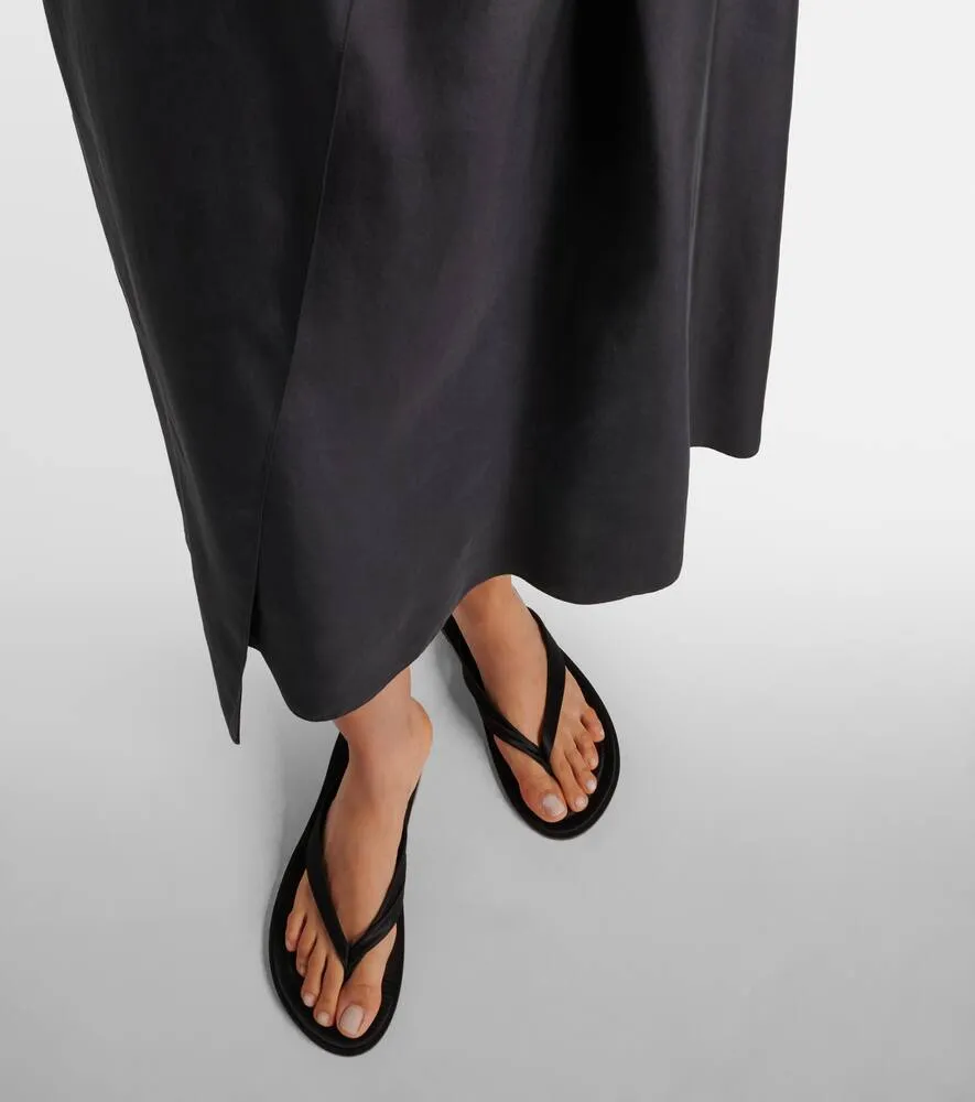 A.Emery Morgan satin thong sandals