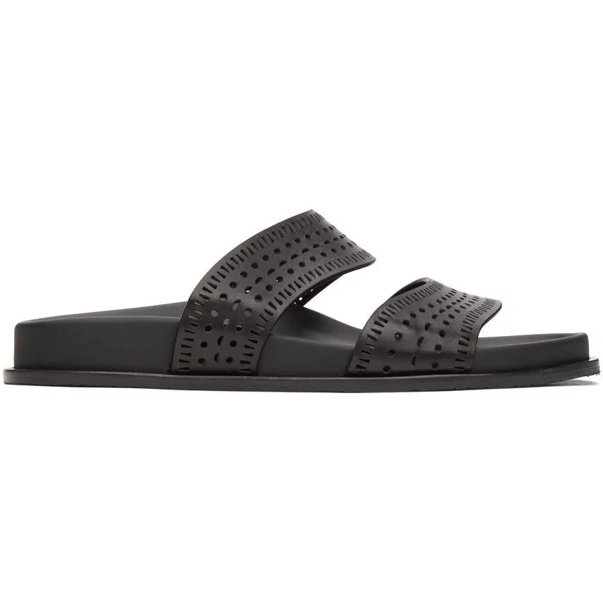 ALAÃA Black Vienne Vague Flat Mules