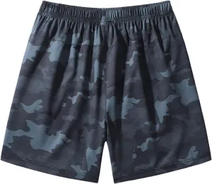 Alalaso Men's Swim Trunks with Compression Liner Quick Dry Board Shorts Swimsuit Swimwear for Men with Zipper Pockets