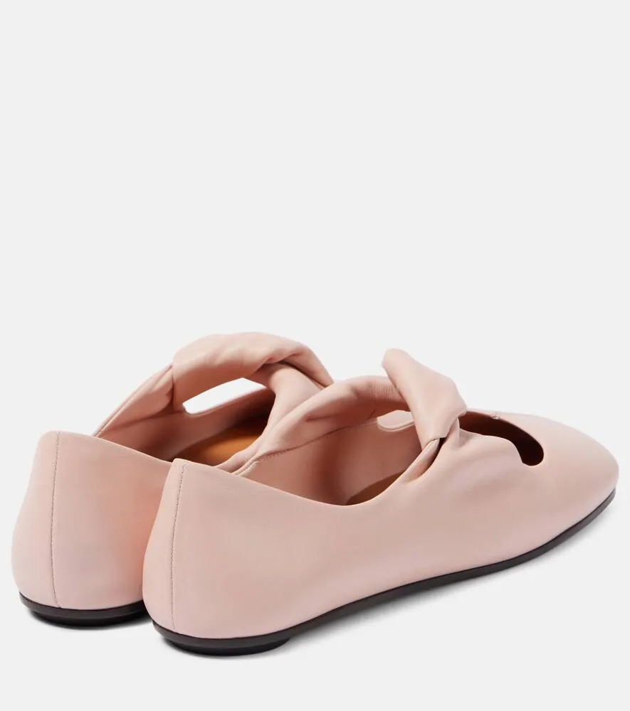 Alexander McQueen Leather ballet flats