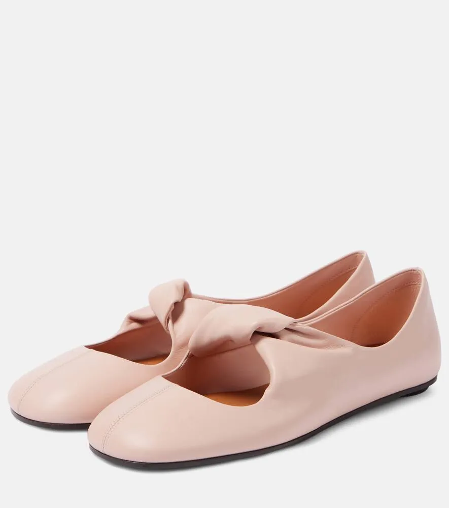 Alexander McQueen Leather ballet flats