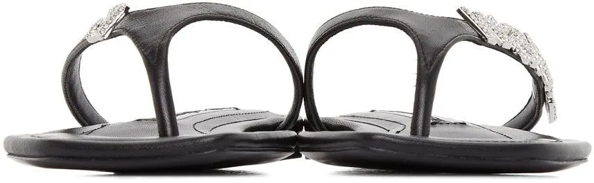 Alexander Wang Black Ivy Thong Sandals