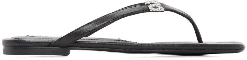 Alexander Wang Black Ivy Thong Sandals