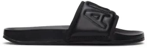 AMBUSH Black Leather Quilted Slides