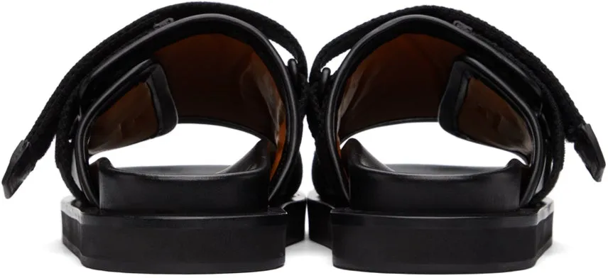 AMBUSH Black Padded Sandals