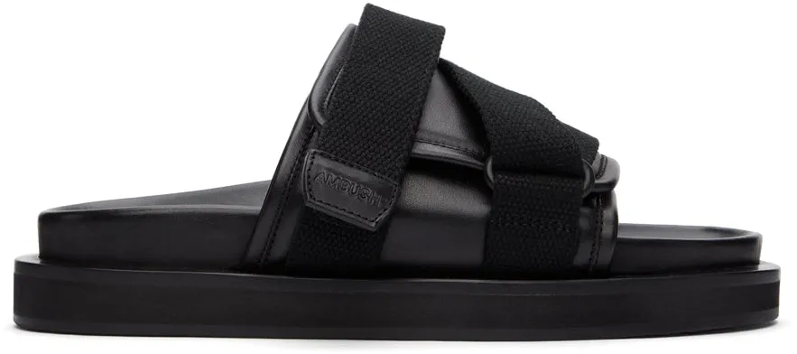 AMBUSH Black Padded Sandals