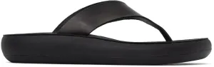 Ancient Greek Sandals Black Comfort Sole Charys Sandals