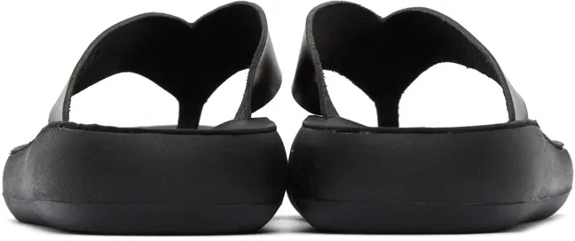 Ancient Greek Sandals Black Comfort Sole Charys Sandals