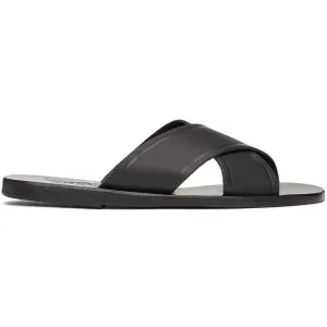 Ancient Greek Sandals Black Thais Sandals