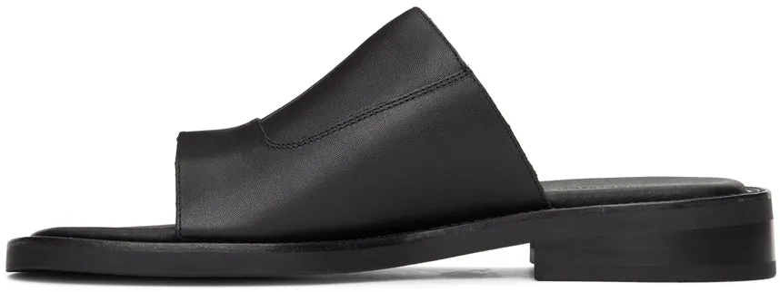 Andersson Bell Black Leather Dresden Sandals