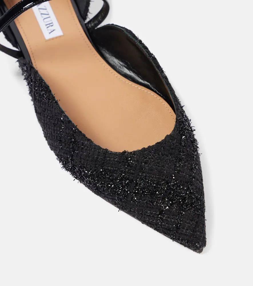 Aquazzura Bellezza boucl√É¬© Mary Jane flats