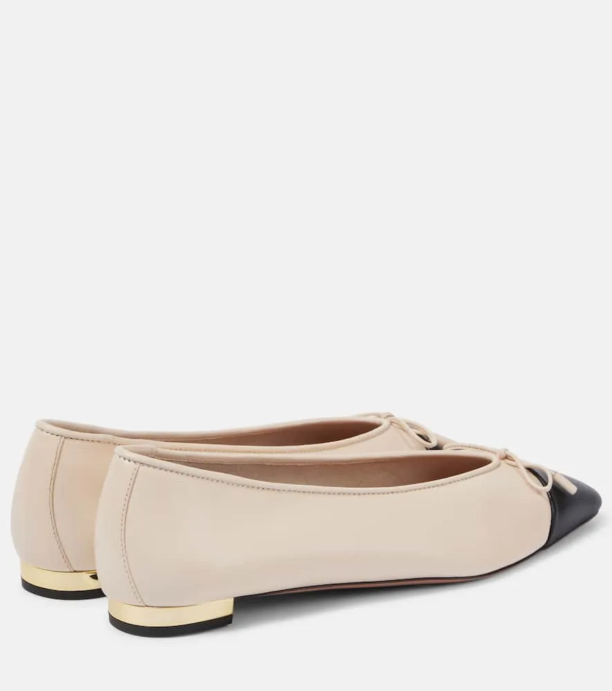 Aquazzura Gioia leather ballet flats