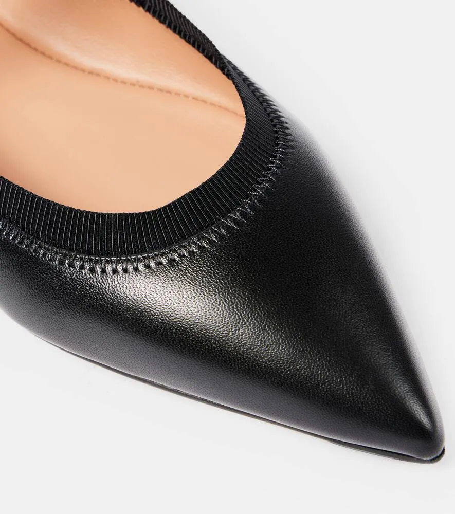 Aquazzura Romy leather Mary Jane flats