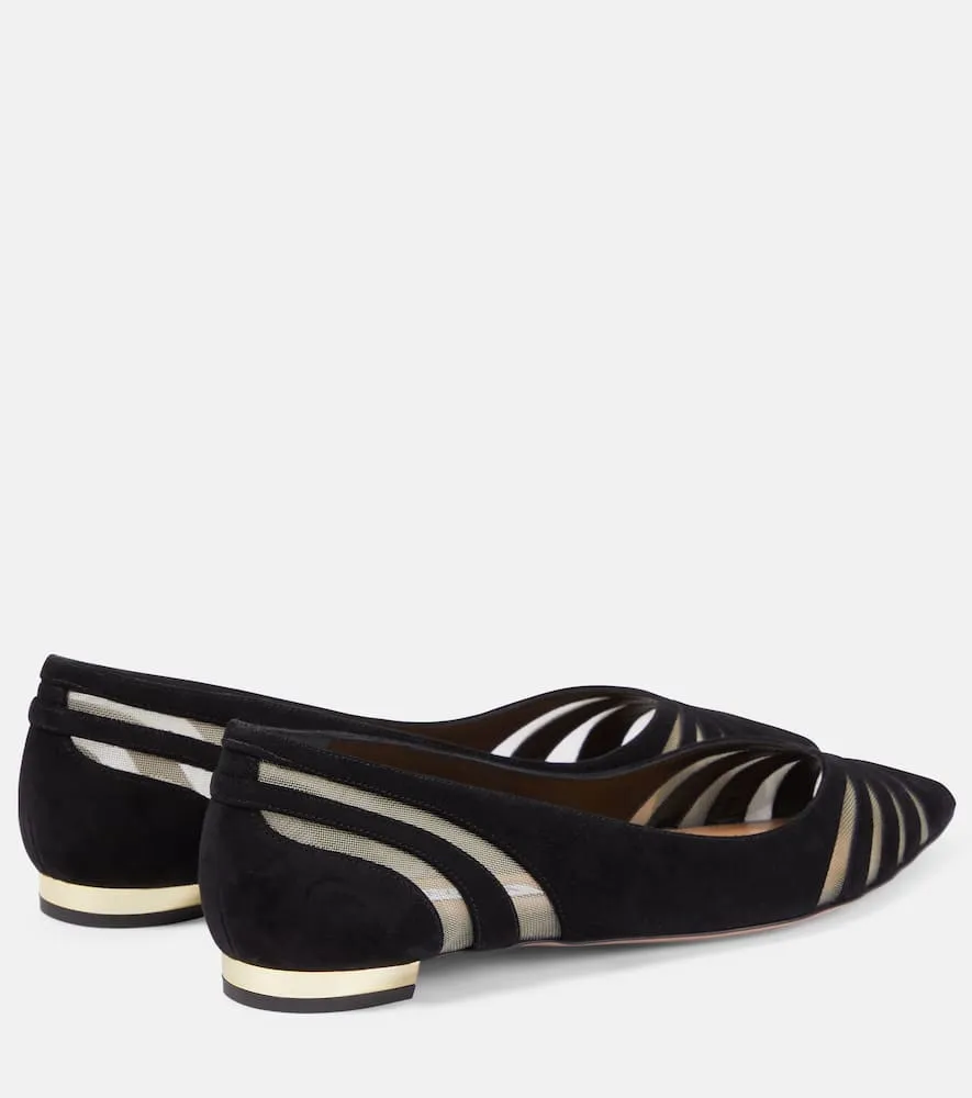 Aquazzura The Spy suede ballet flats