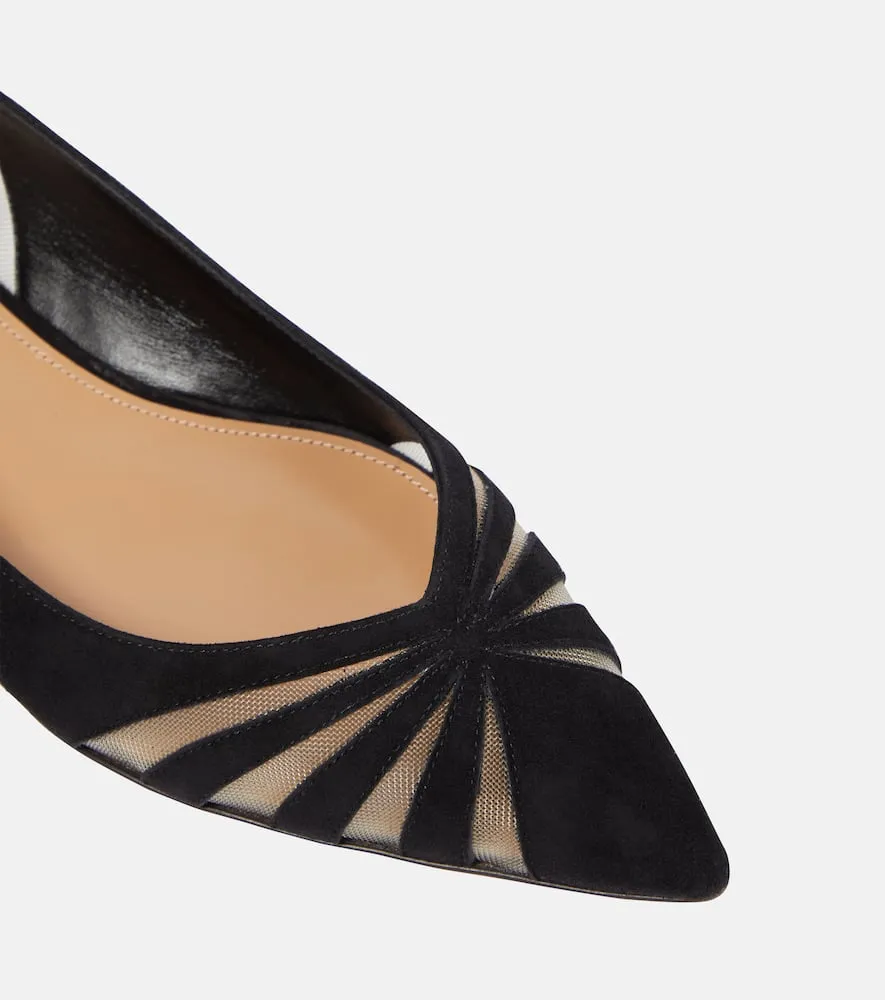 Aquazzura The Spy suede ballet flats
