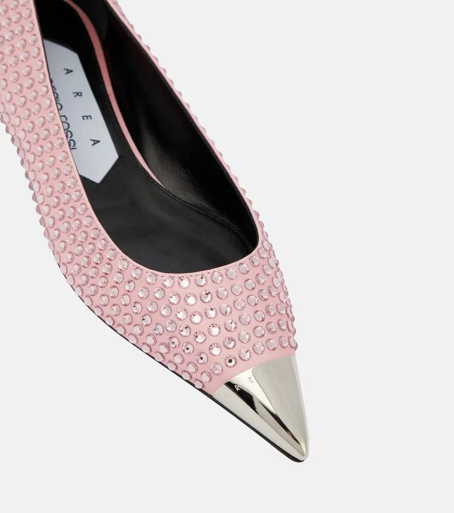 Area Rhinestone-embellished ballet flats