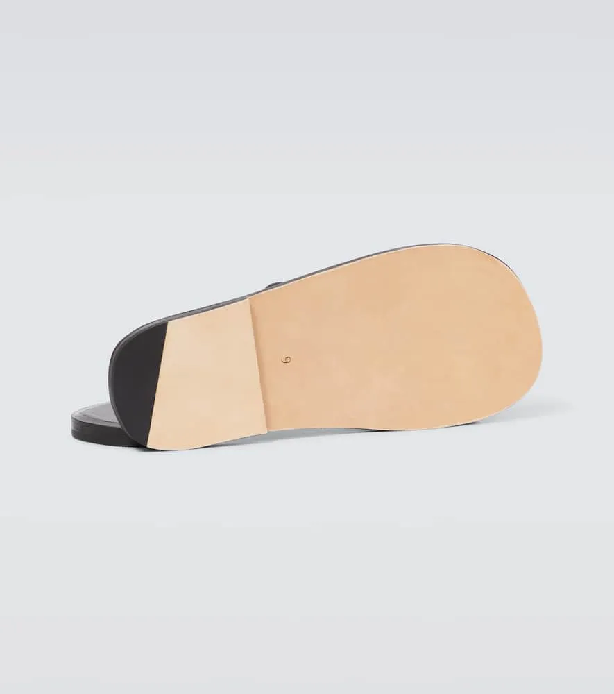 Auralee Leather thong sandals