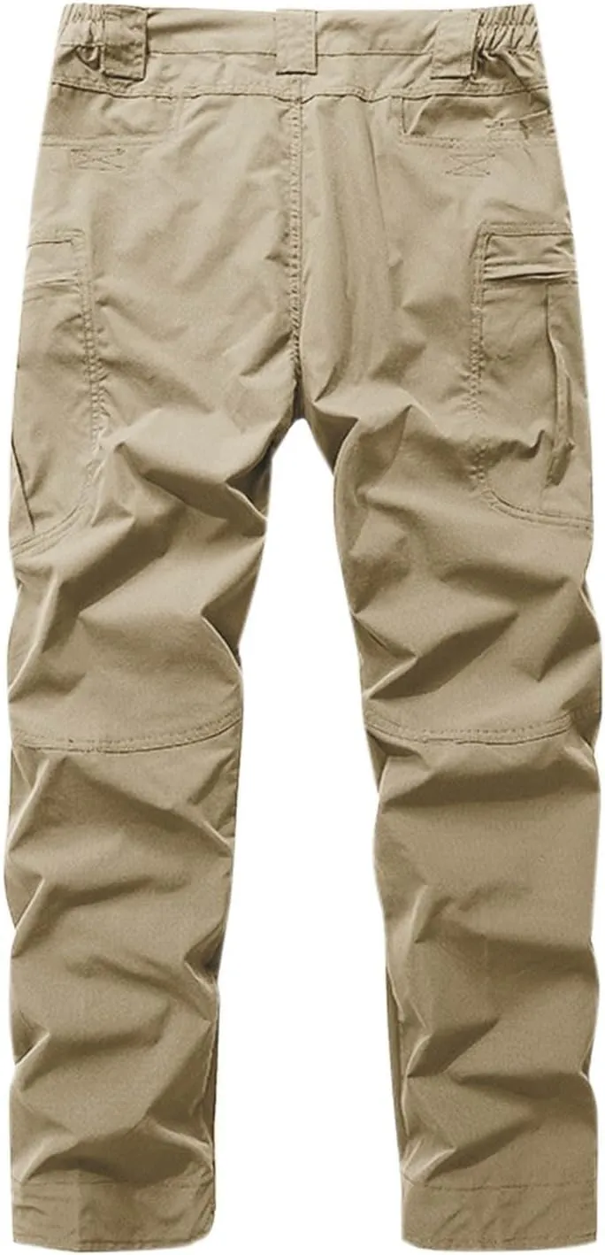 Aymnlox Mens Baggy Cargo Pants Casual Solid Straight Leg Pants Fashion Workout Hiking Joggers Fall Outdoor Pants with Pockets