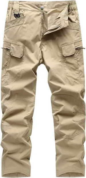 Aymnlox Mens Baggy Cargo Pants Casual Solid Straight Leg Pants Fashion Workout Hiking Joggers Fall Outdoor Pants with Pockets
