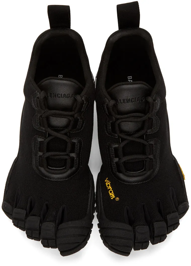 Balenciaga Black Finger Toe Low-Top Sneakers