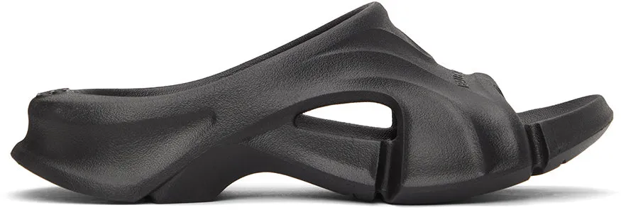 Balenciaga Black Mold Slide Sandals