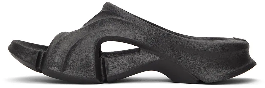Balenciaga Black Mold Slide Sandals