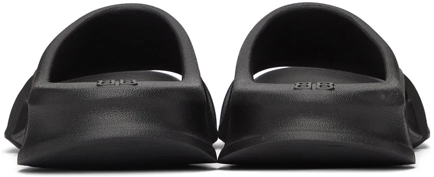 Balenciaga Black Mold Slide Sandals