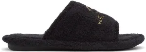 Balenciaga Black Terrycloth Resorts Home Slide Sandals