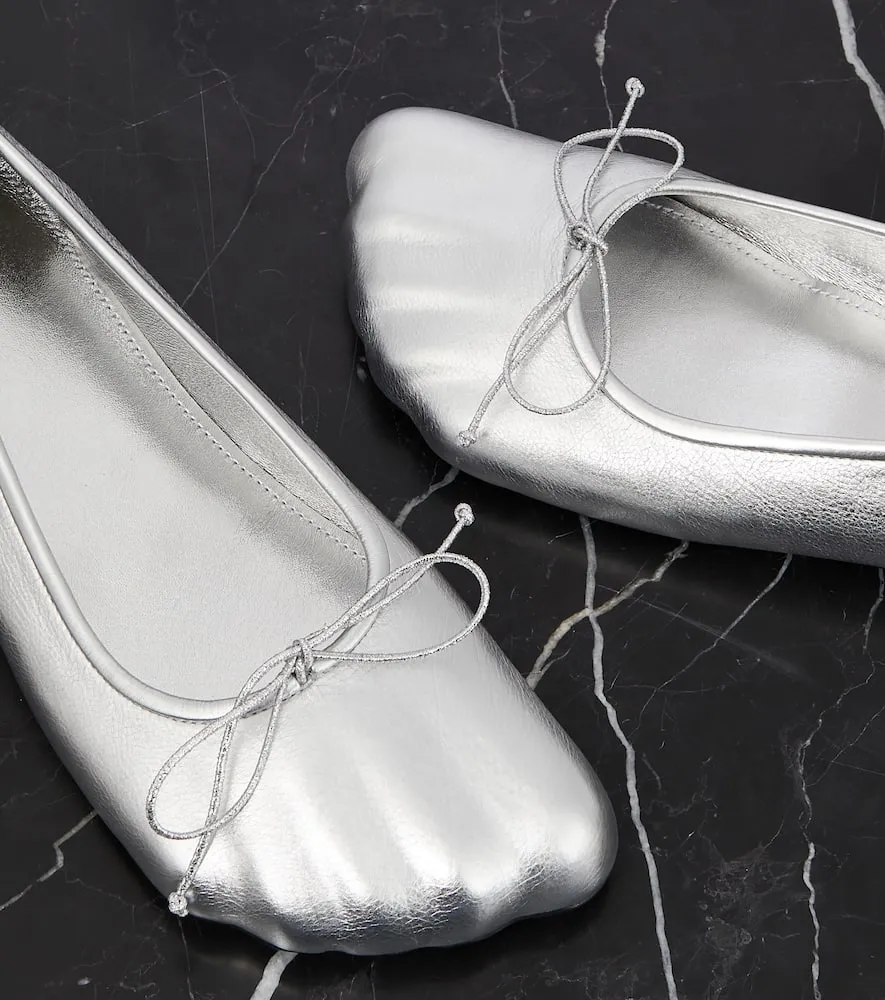 Balenciaga Fetish leather ballet flats