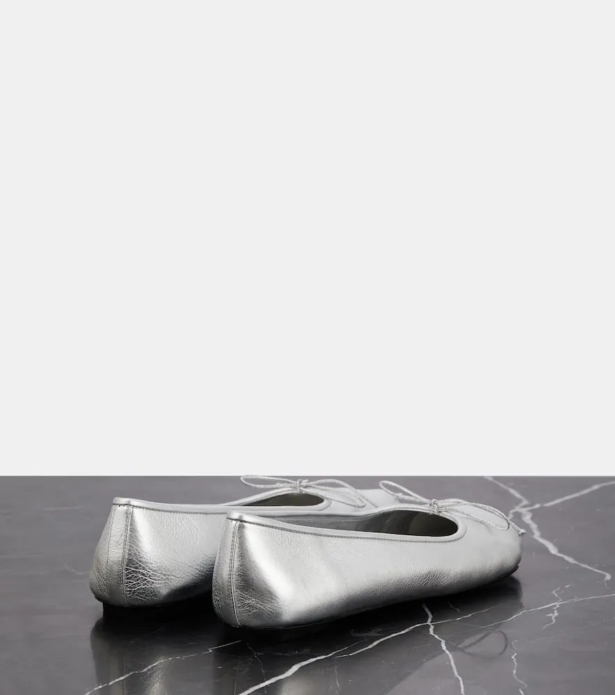 Balenciaga Fetish leather ballet flats