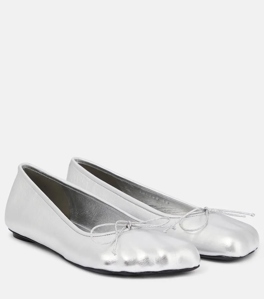 Balenciaga Fetish leather ballet flats