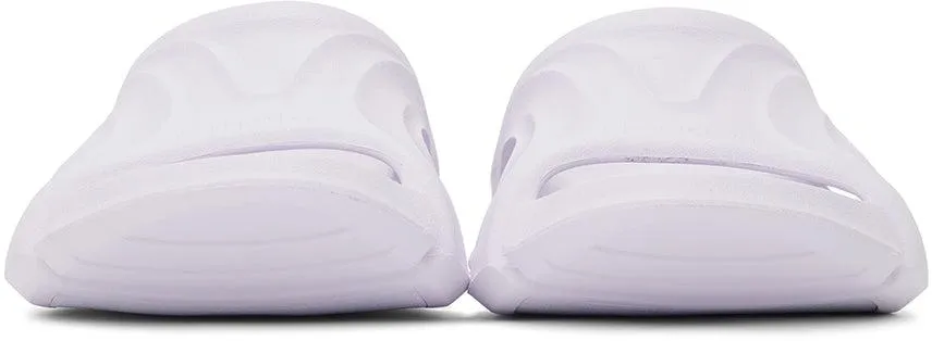 Balenciaga White Rubber Mold Slide Sandals