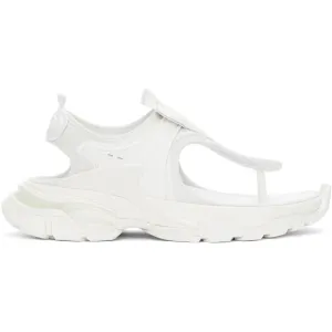 Balenciaga White Slingback Thong Sandals