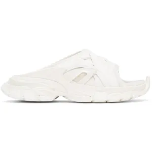 Balenciaga White Track Slide Sandals