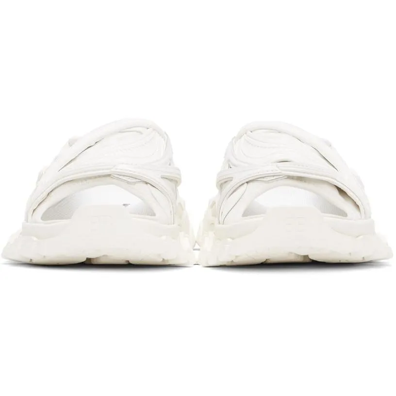 Balenciaga White Track Slide Sandals