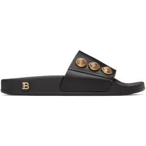 Balmain Black Symi Slides