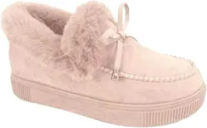 Boots For Women Ankle Booties With Fur Lined Winter Snow Boots Warm Casual Fashion Slip On Comfortable Loafers Shoes