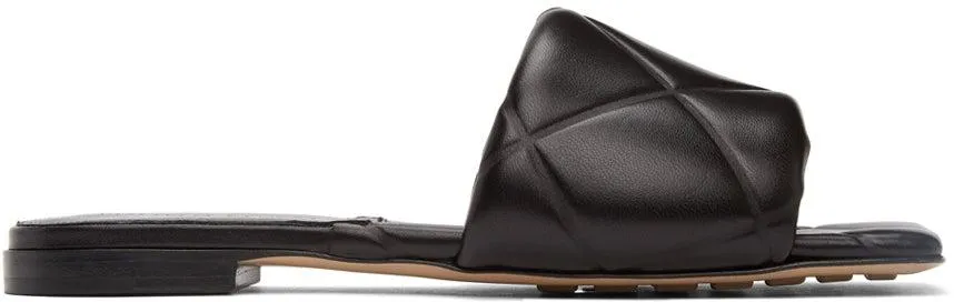 Bottega Veneta Black Padded Lido Sandals