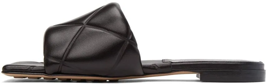Bottega Veneta Black Padded Lido Sandals