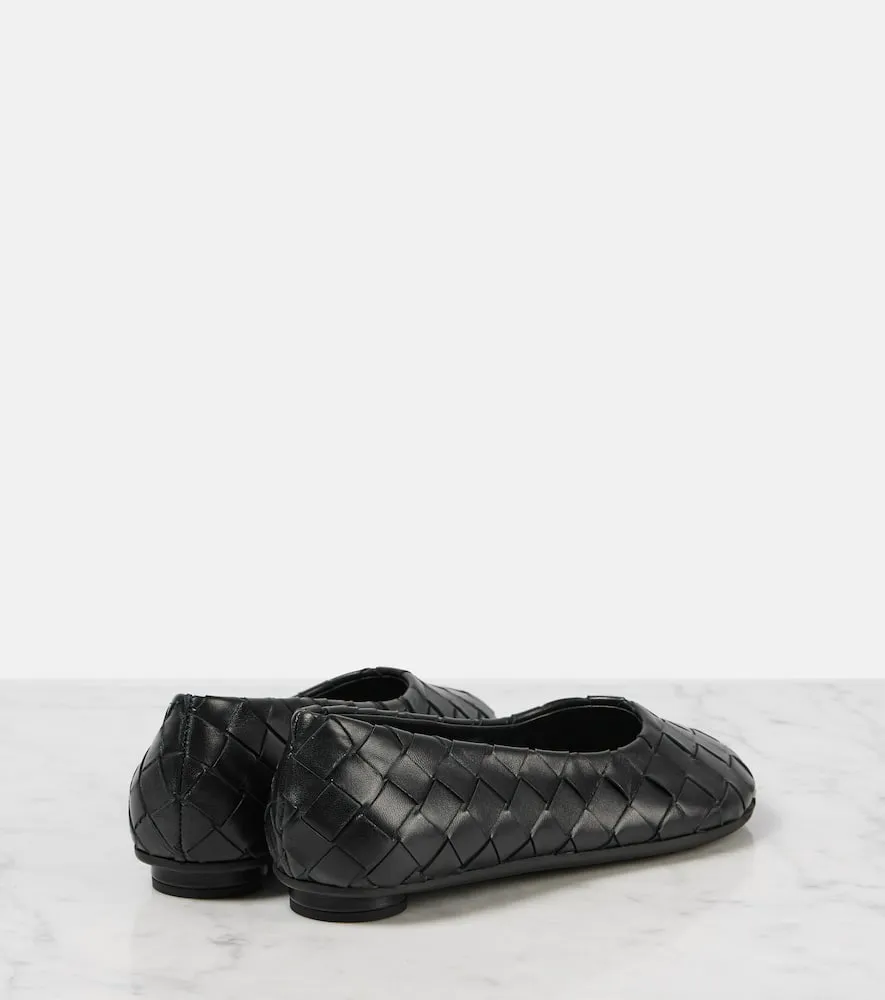 Bottega Veneta Intrecciato leather ballet flats