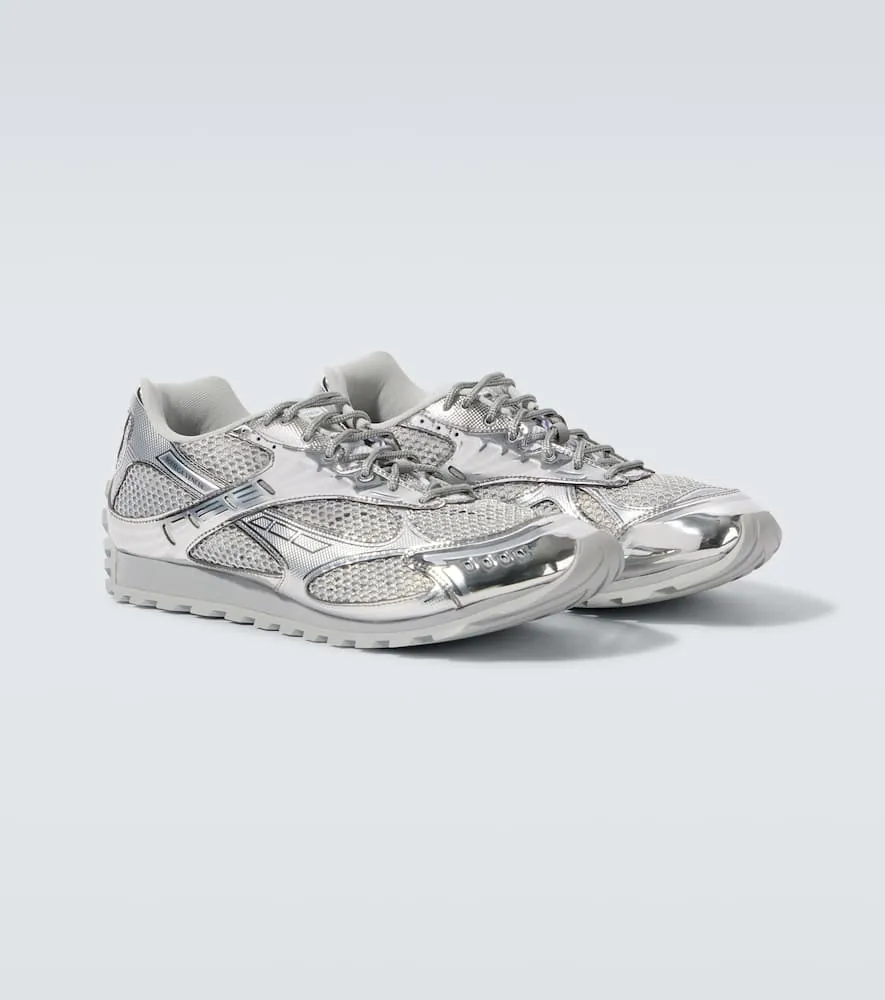 Bottega Veneta Orbit metallic-effect sneakers