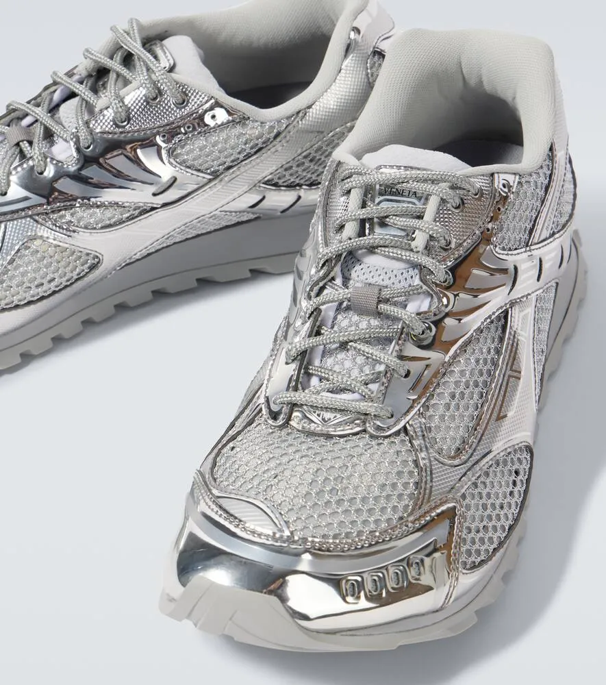 Bottega Veneta Orbit metallic-effect sneakers