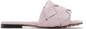 Bottega Veneta Pink Intrecciato 'The Lido' Sandals