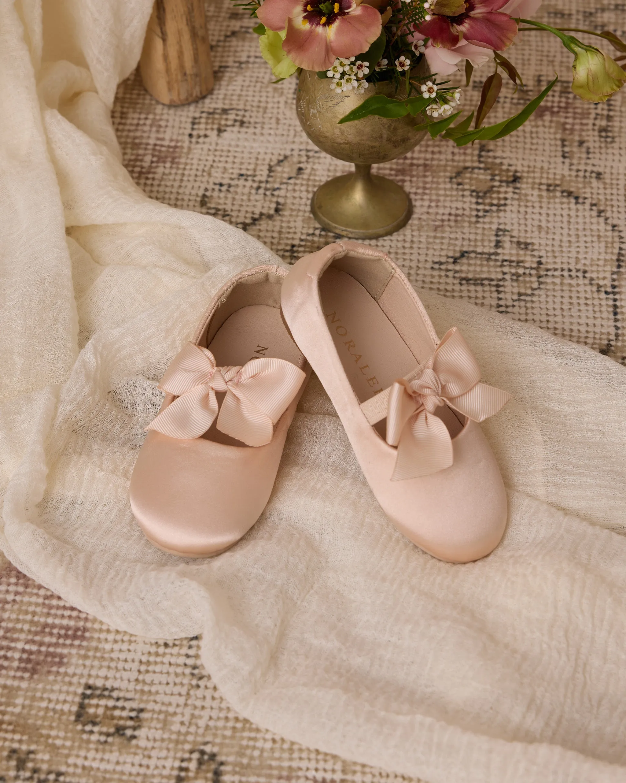 Bow Ballet Flat - Antique