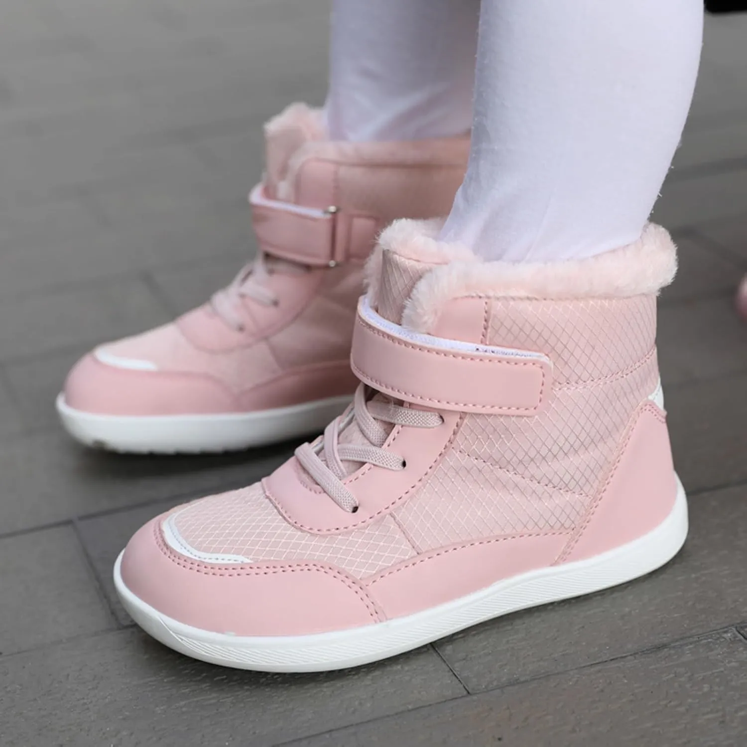 Boys Girls Barefoot Winter Boots With Wide Toe Box Slip Drop Sole Ankle Winter Snow Boots For Toddler//Big Boys Shoes 5
