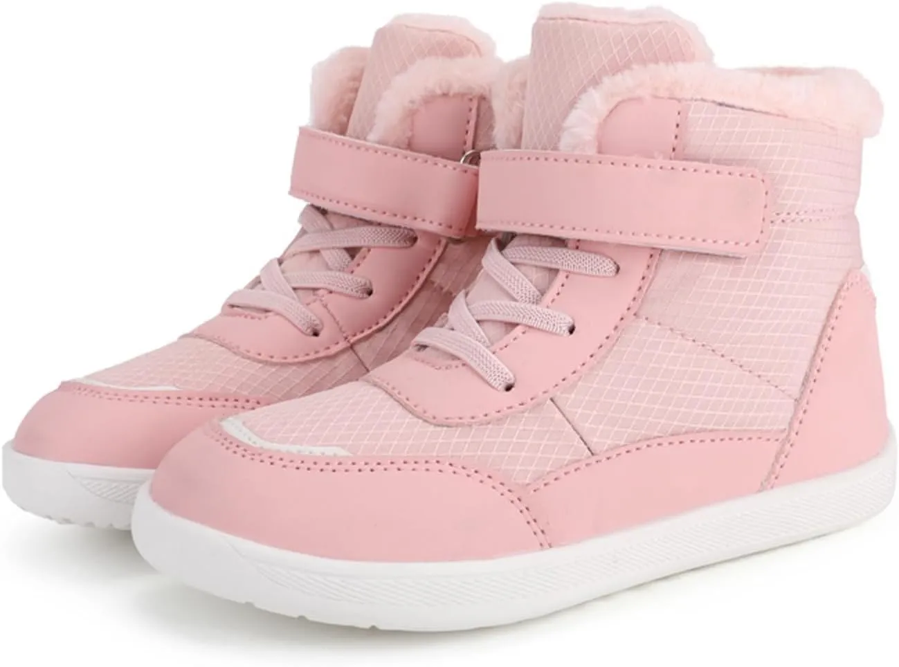 Boys Girls Barefoot Winter Boots With Wide Toe Box Slip Drop Sole Ankle Winter Snow Boots For Toddler//Big Boys Shoes 5