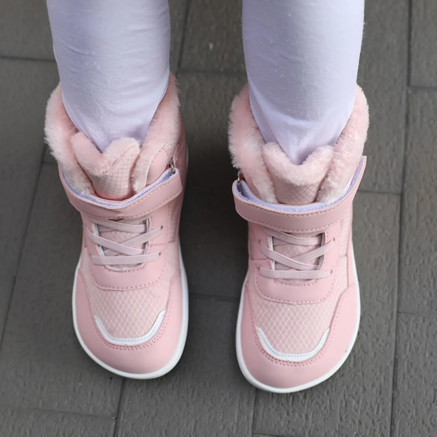 Boys Girls Barefoot Winter Boots With Wide Toe Box Slip Drop Sole Ankle Winter Snow Boots For Toddler//Big Boys Shoes 5